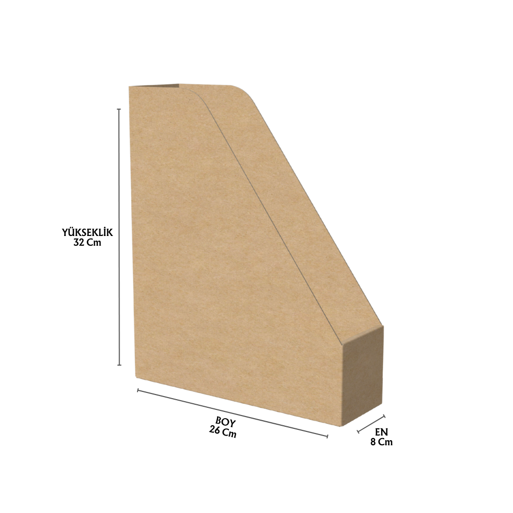 8x26x32 cm Karton Dosya Klasör Düzenleyici